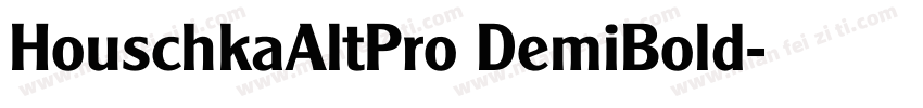 HouschkaAltPro DemiBold字体转换